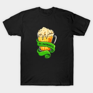 St. Patrick's Beer Glass T-Shirt